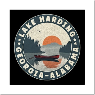 Lake Harding Georgia-Alabama Sunset Posters and Art